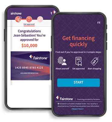 fairstone financial app on smartphone