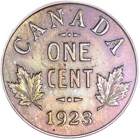 one canadian cent 1923 year