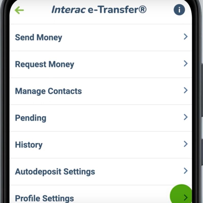 mobile interac e-transfer
