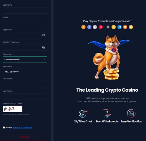sign-up in litecoin casino
